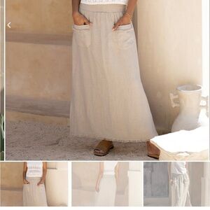 Nomad The Label linen skirt.  Perfect condition. Size M/L runs more like a large